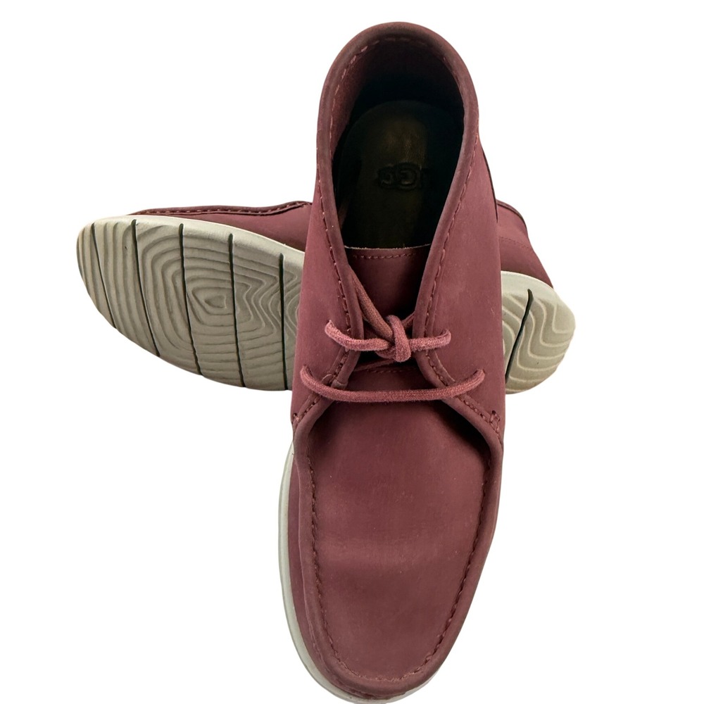 UGG Freamon Burgundy Nubuck Leather Chukka Desert Boots Mens 8